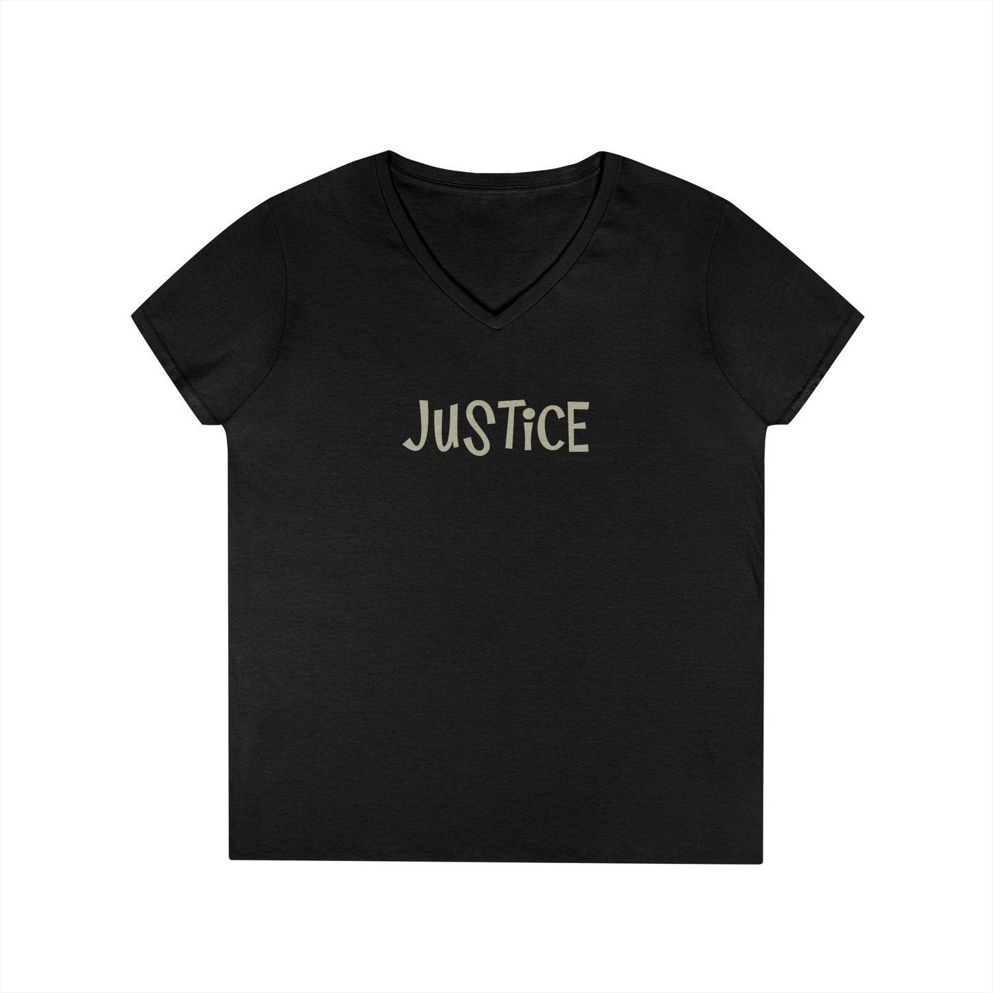 Justice - women's v-neck tee