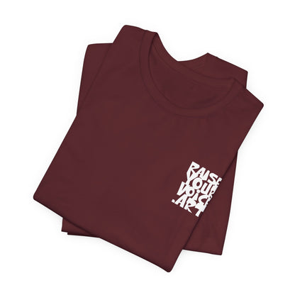 Montana Plan Ballot Box, image on back, unisex tee