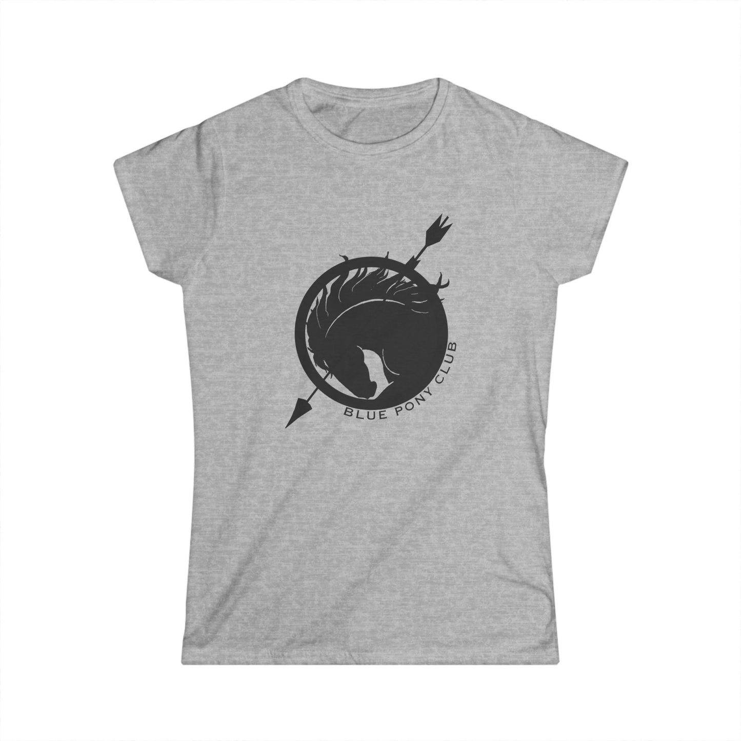 The Blue Pony Club - women's  Softstyle Tee - Blue Pony Club & Equality Messages