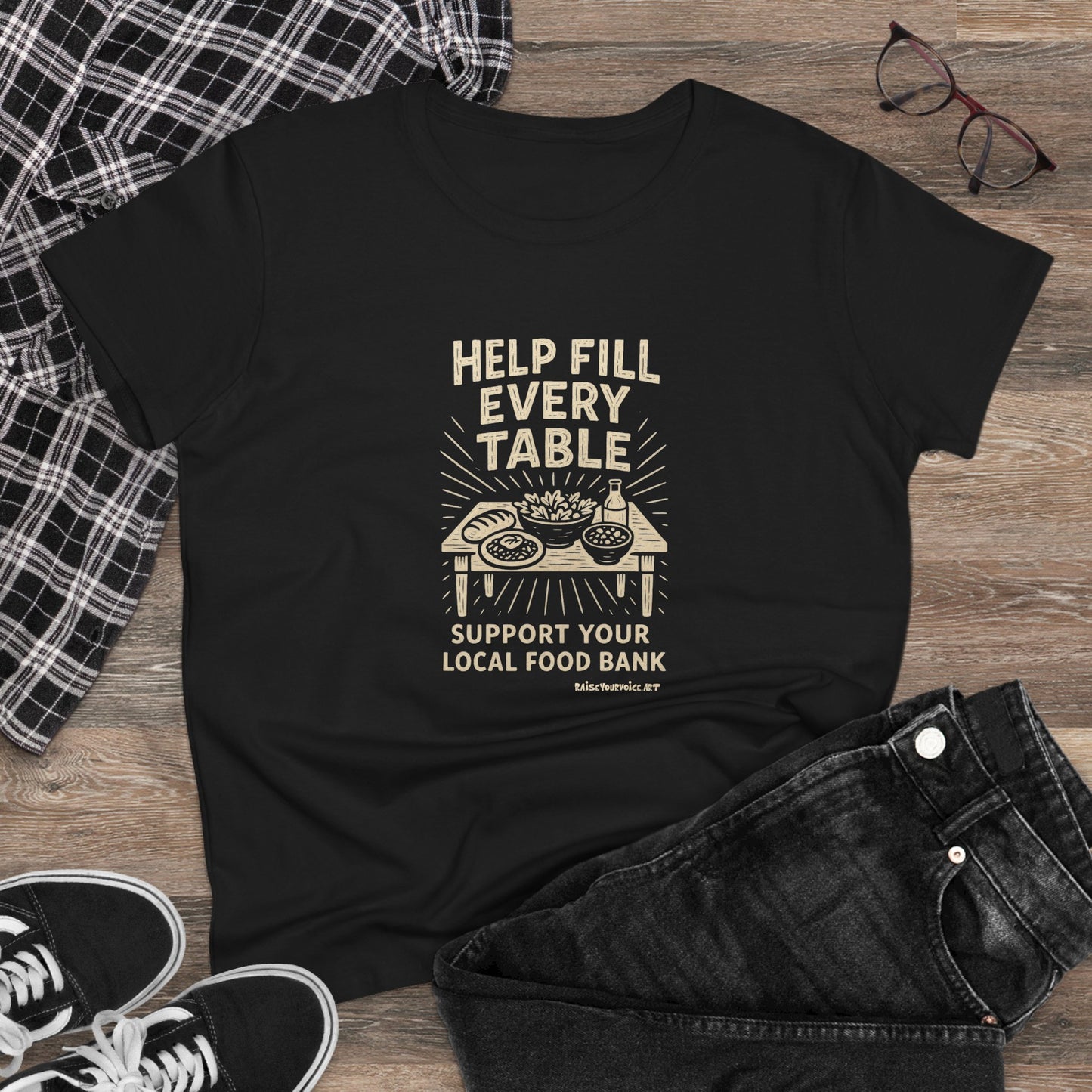 Help Fill Every Table Food Insecurity Awareness Women's Tee