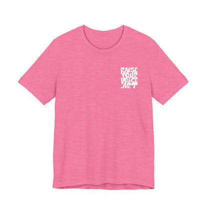 The Montana Plan, Stop the Flood, image on the back, Unisex Jersey Short Sleeve Tee