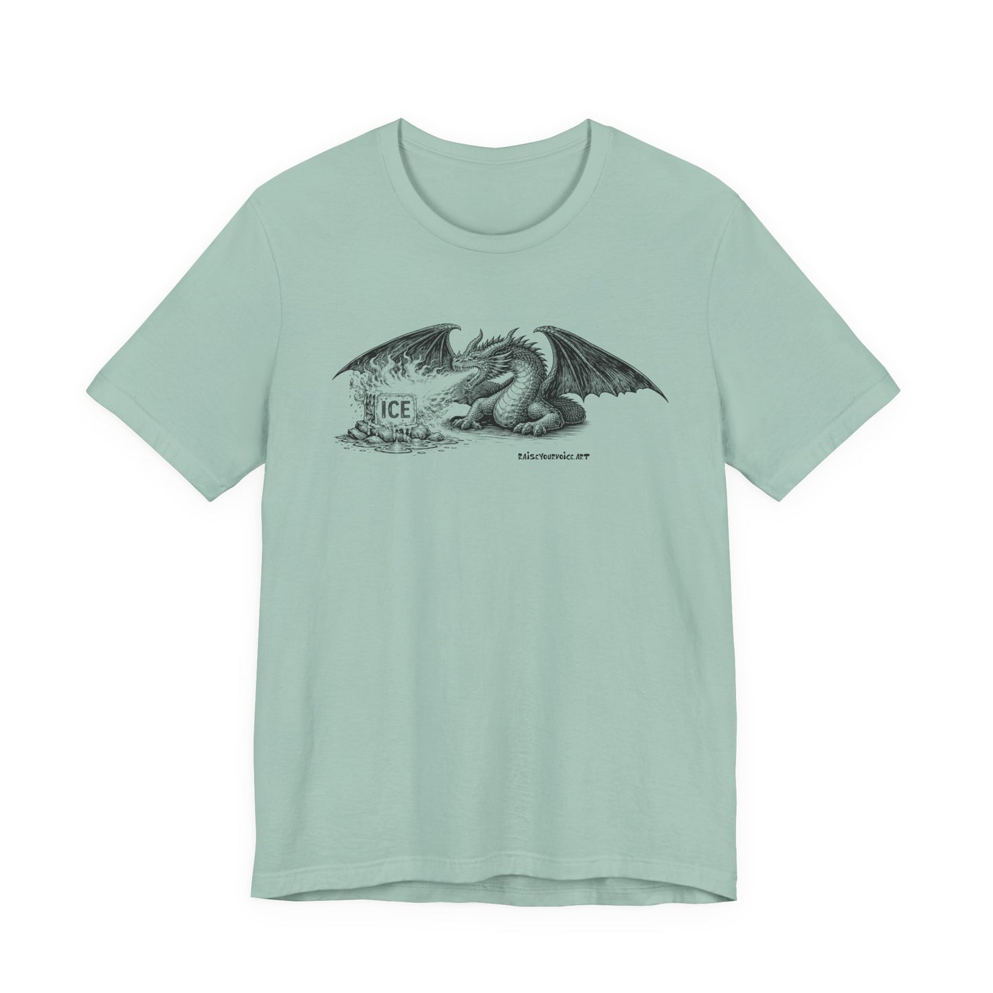 Methods of Resistance: Overwhelming Force – Dragon, unisex tee.