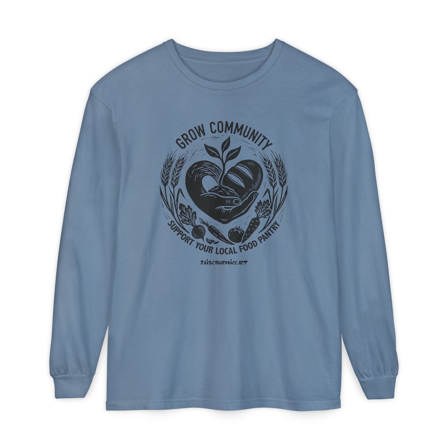 Grow Community Food Security Awareness Unisex Long Sleeve Tee