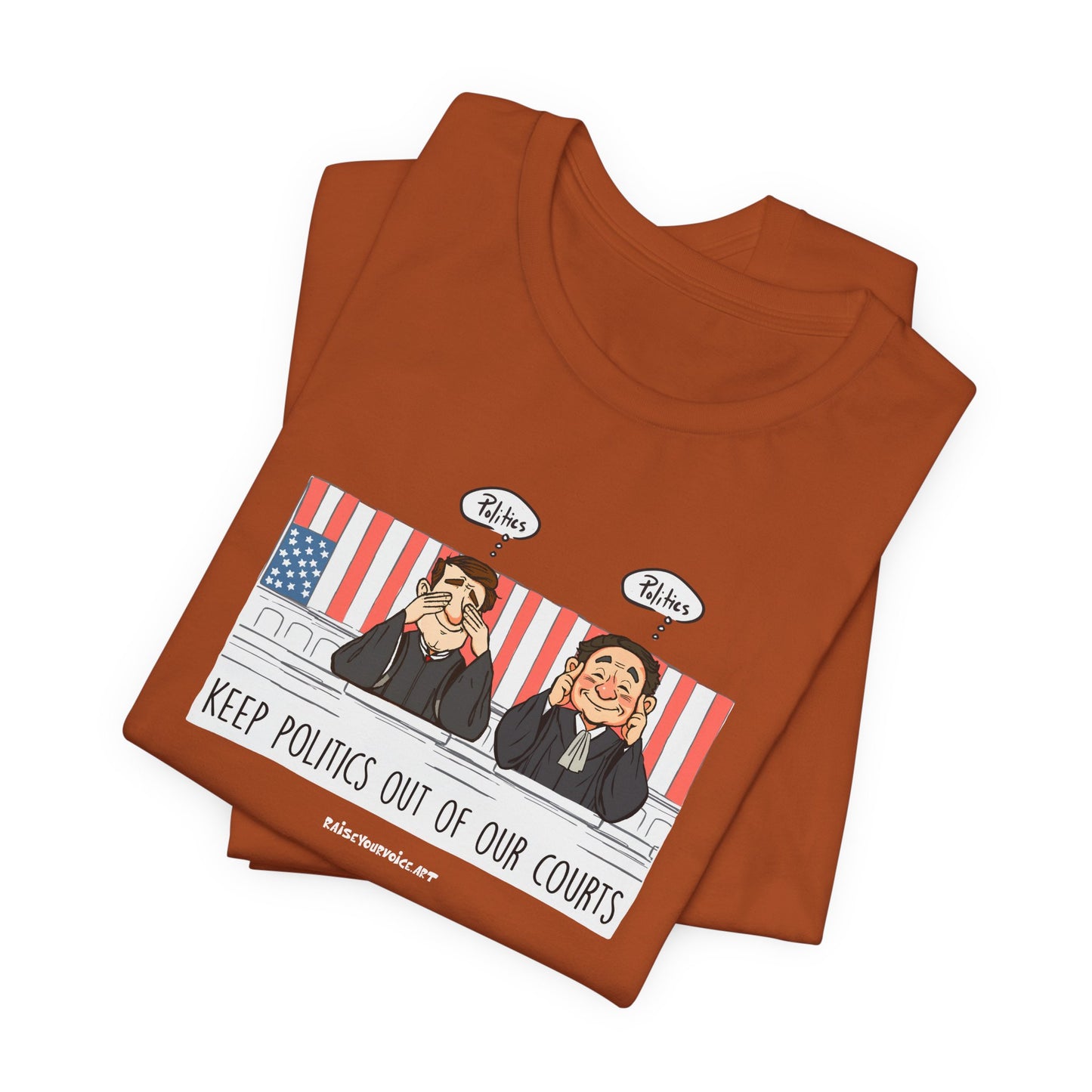 Keep Politics out of Court, unisex tee