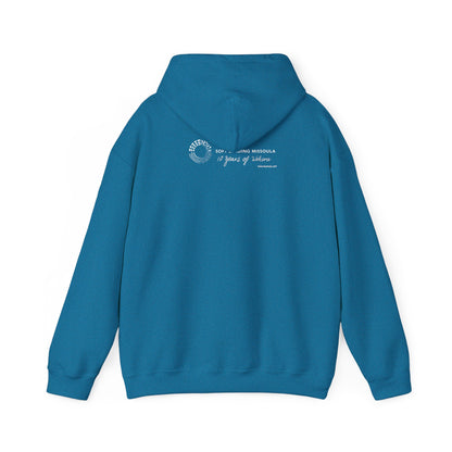Soft Landing Missoula - 10 Years Welcome, unisex hoodie.