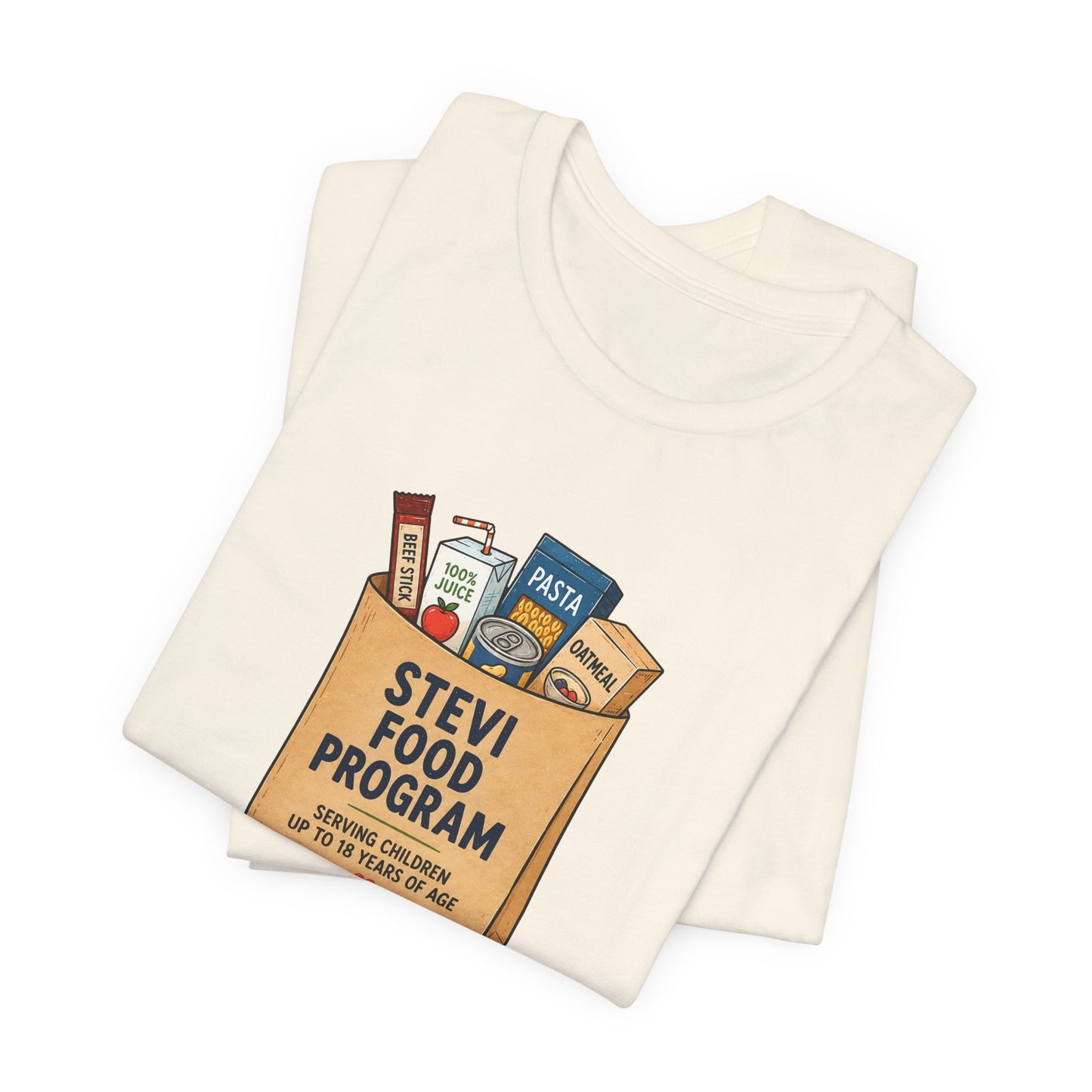Stevi Food Program Grocery Bag – Unisex Jersey Short Sleeve Tee
