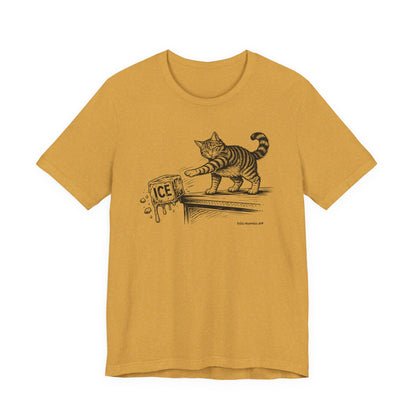Methods of Resistance: Refusal, cats against ice, unisex tee