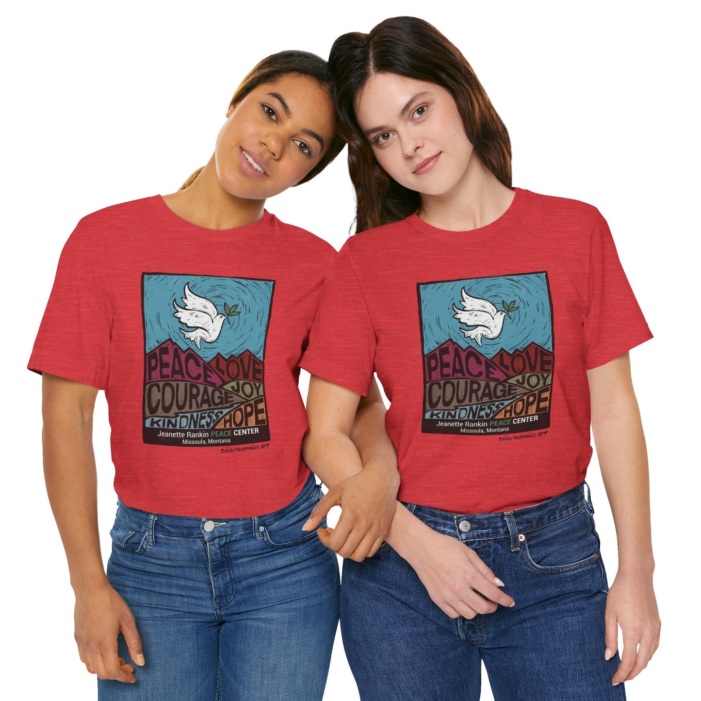 Jeannette Rankin Peace Center Unisex Jersey Short Sleeve Tee