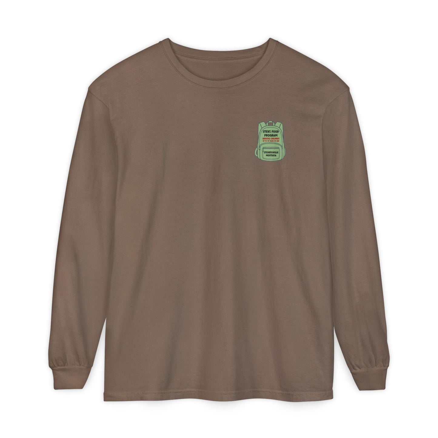 Stevi Food Program in the round, image on the back - Unisex Long Sleeve