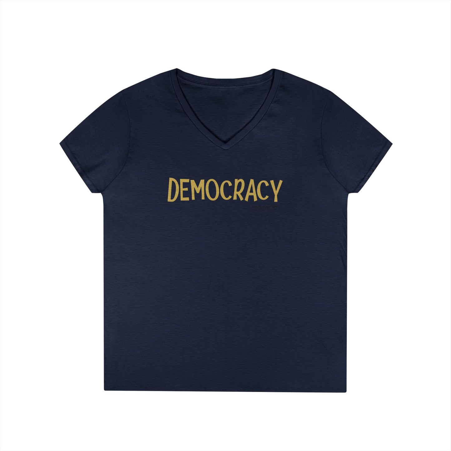 Democracy - women's v-neck tee