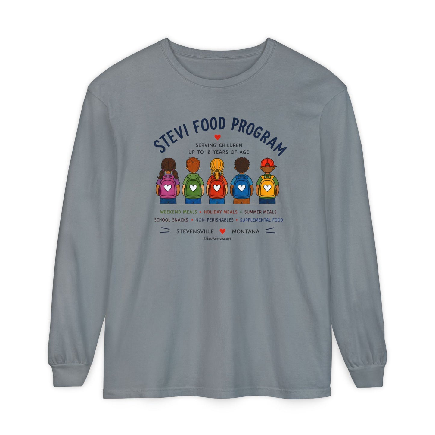 Stevi Food Program Backpacks - Unisex Long Sleeve