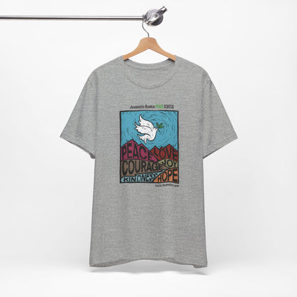 Jeannette Rankin Peace Center Unisex Jersey Short Sleeve Tee