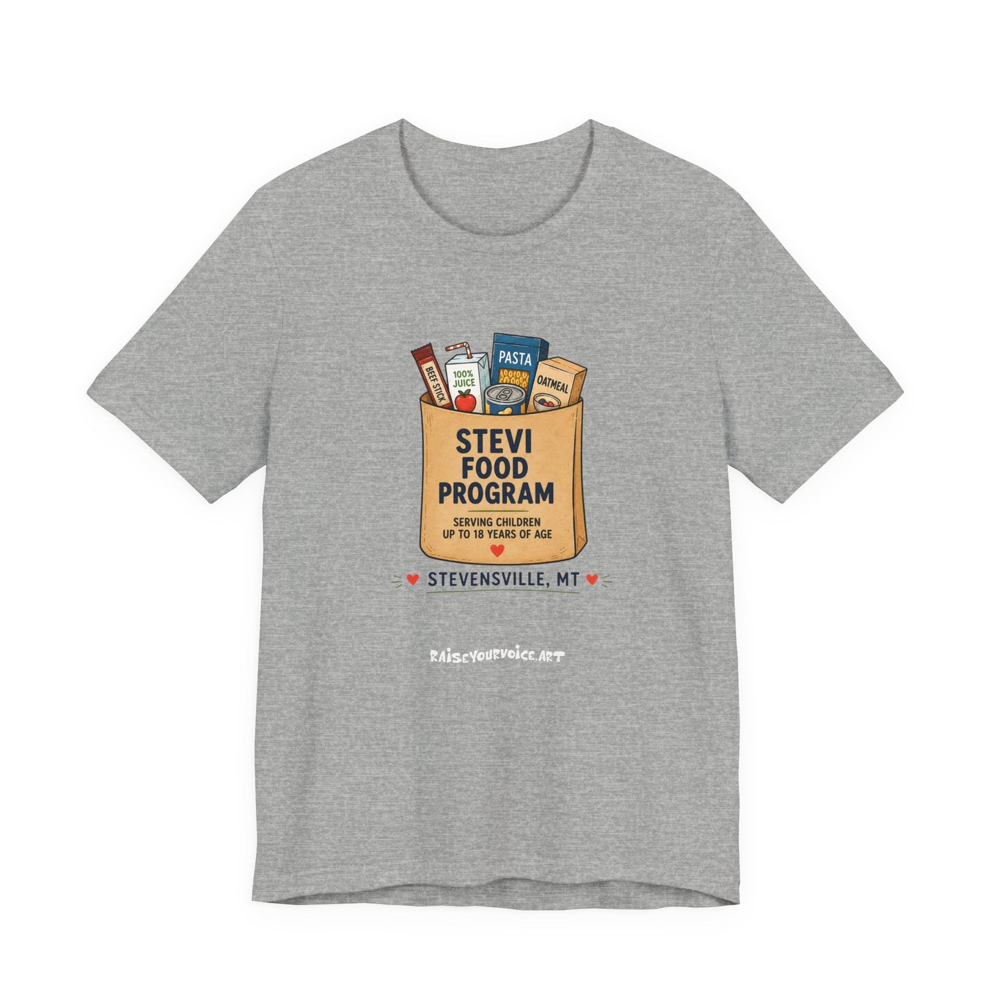 Stevi Food Program Grocery Bag – Unisex Jersey Short Sleeve Tee