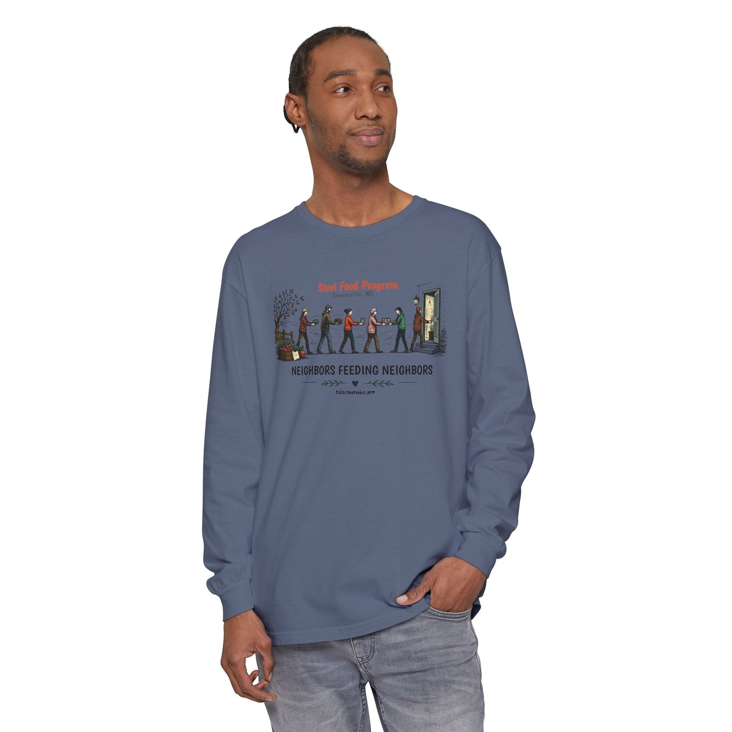 Stevi Food Program, Neighbors Feeding Neighbors - Unisex Long Sleeve
