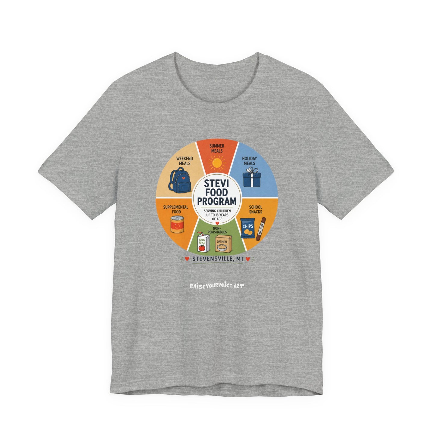 Stevi Food Program – Unisex Jersey Short Sleeve Tee