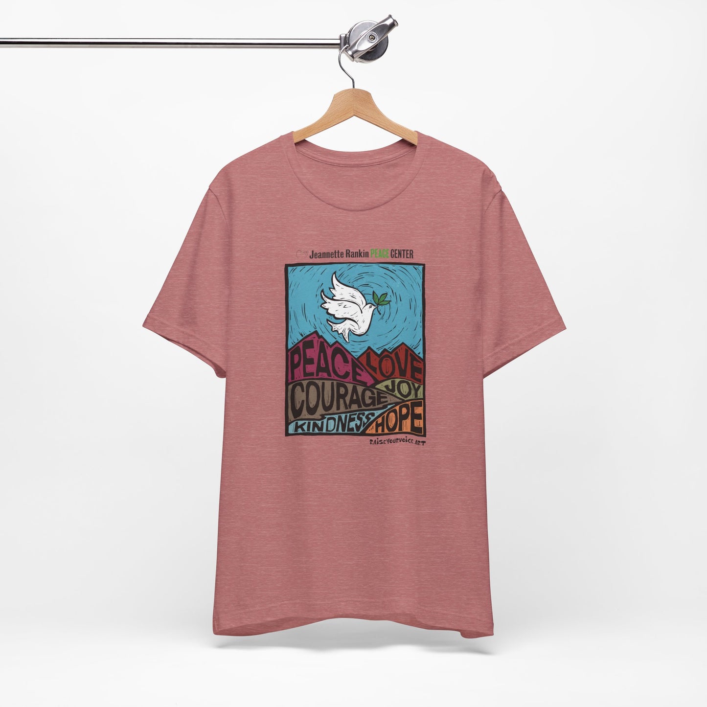 Jeannette Rankin Peace Center Unisex Jersey Short Sleeve Tee