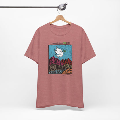 Jeannette Rankin Peace Center Unisex Jersey Short Sleeve Tee