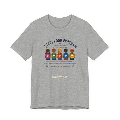Stevi Food Program Backpacks – Unisex Jersey Short Sleeve Tee