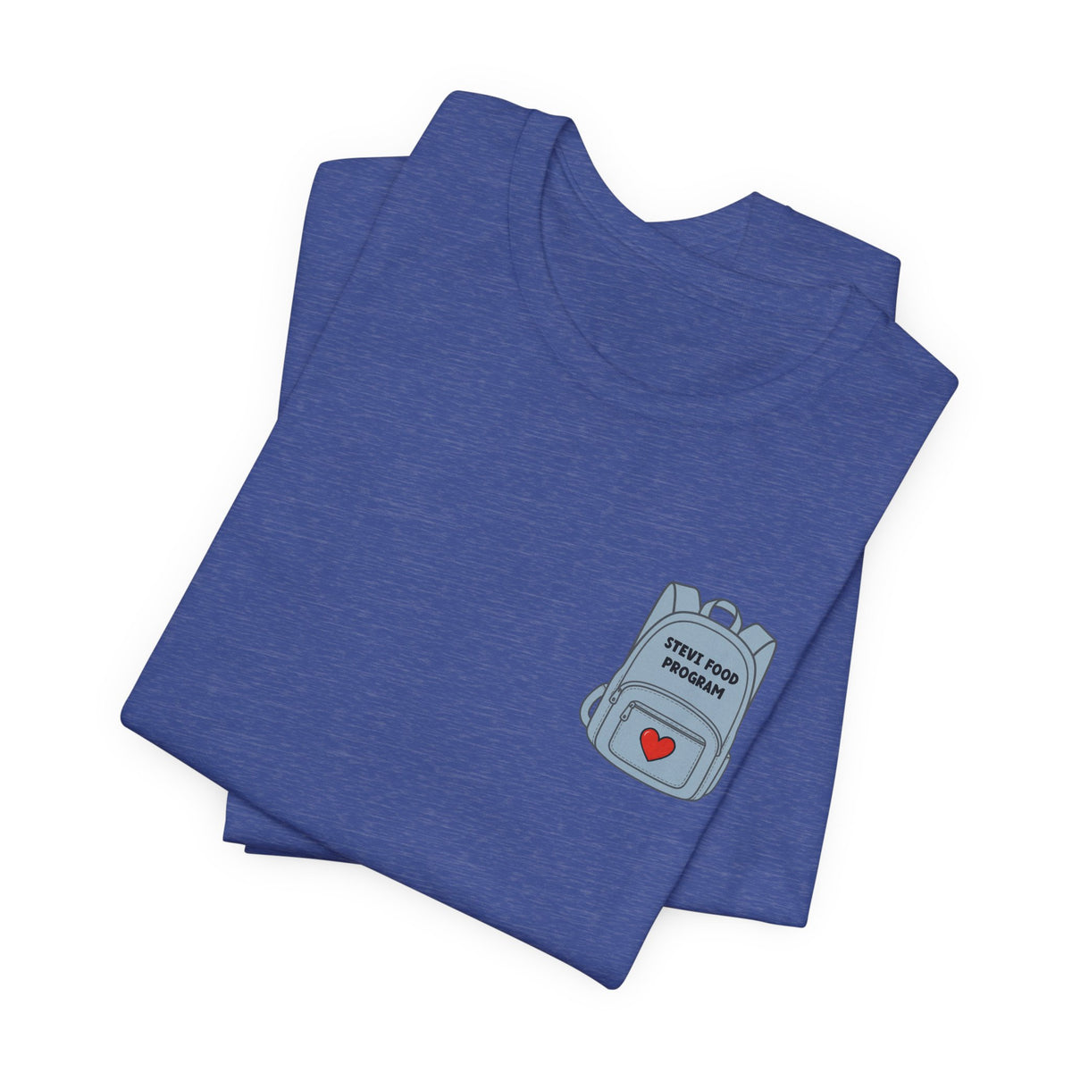 Stevi Food Program in the round, image front and bak – Unisex Jersey Short Sleeve Tee