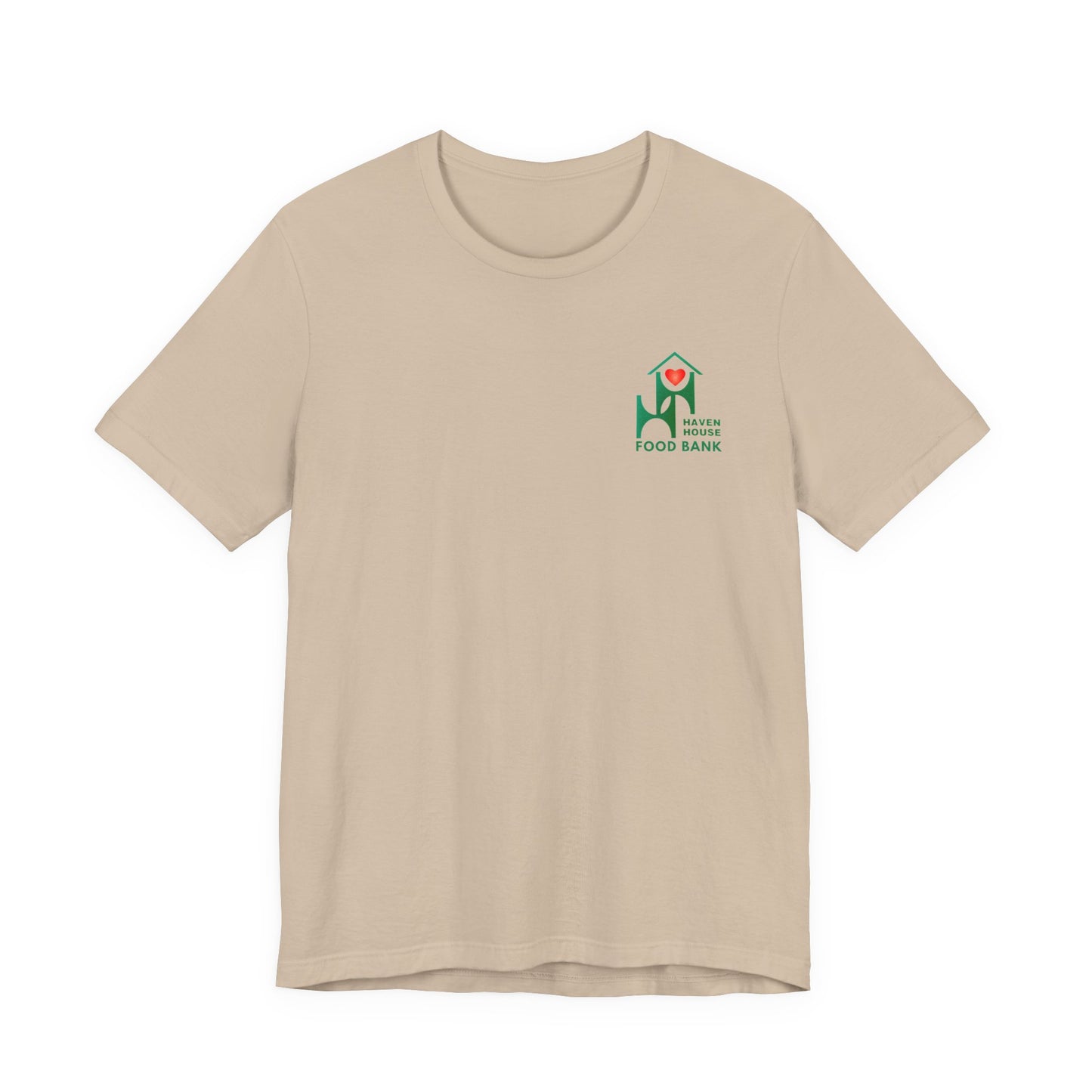 I support Haven House Food Bank – for all who enter, unisex tee