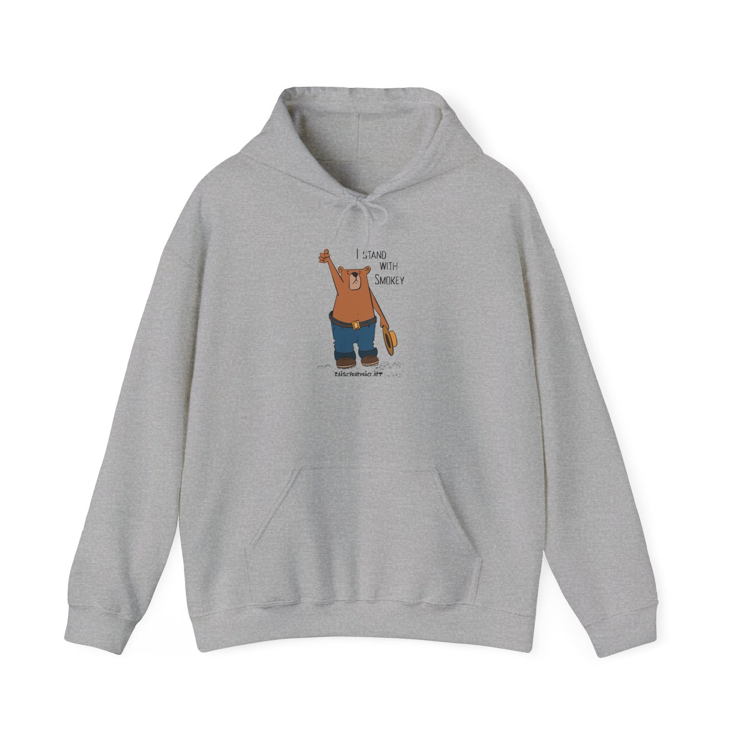 I Stand With Smokey Hoodie - Unisex Heavy Blend™ Sweatshirt for Nature Lovers