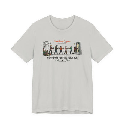 Neighbors Feeding Neighbors, Stevi Food Program, Unisex Jersey Short Sleeve Tee