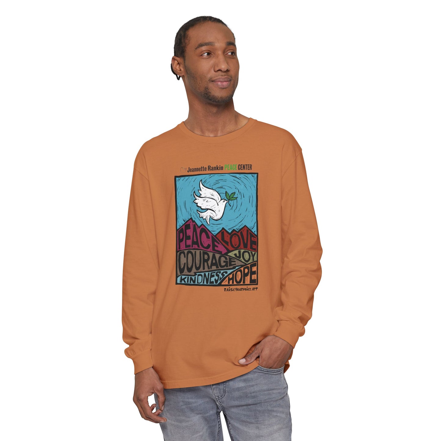 Jeannette Rankin Peace Center Unisex Long Sleeve Tee
