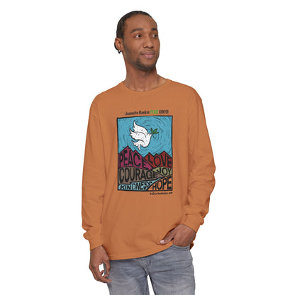 Jeannette Rankin Peace Center Unisex Long Sleeve Tee