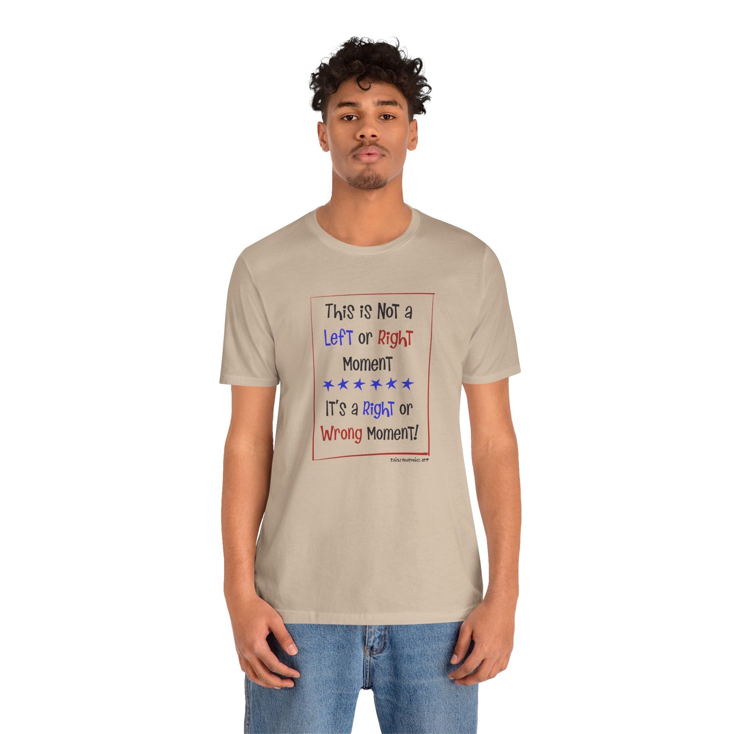 This is Not a Left or Right Moment, unisex tee