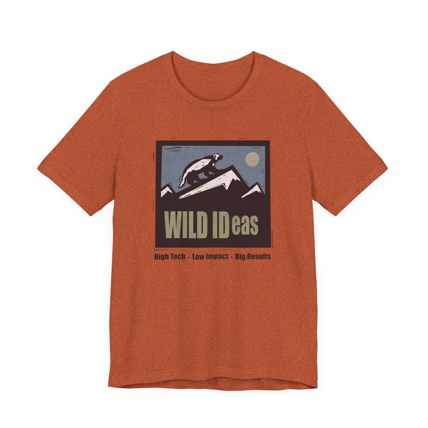 Wild Ideas Mountain Scene, unisex tee.