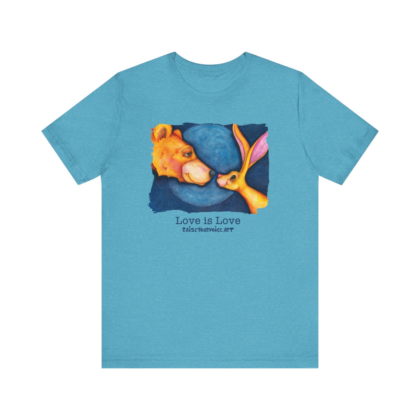 Love is Love Unisex Jersey Tee - Cute Animal 'Lovers' Shirt