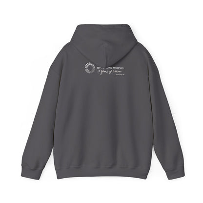 Soft Landing Missoula - 10 Years Welcome, unisex hoodie.