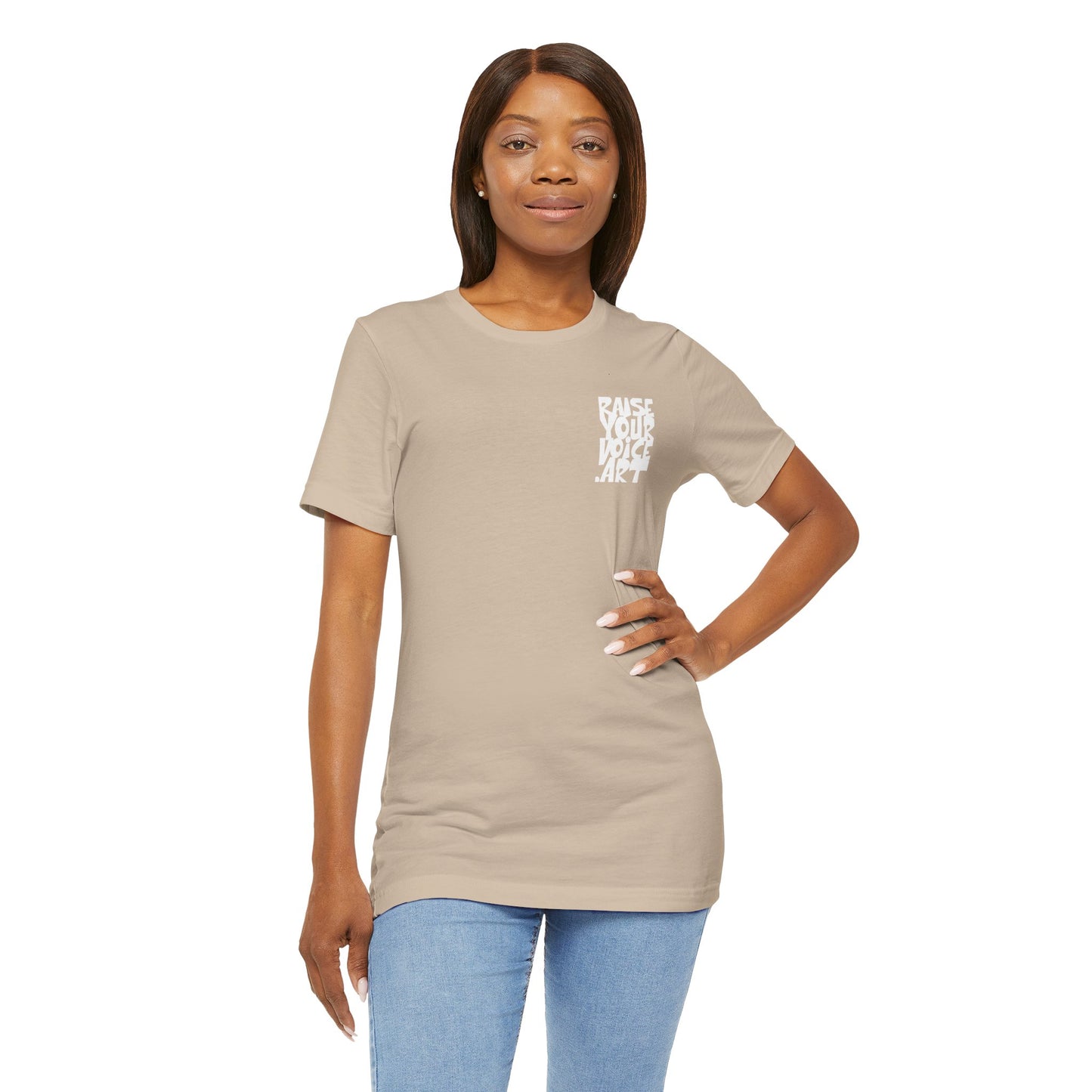 The Montana Plan, Ballot Box, image on the back, Unisex Jersey Short Sleeve Tee