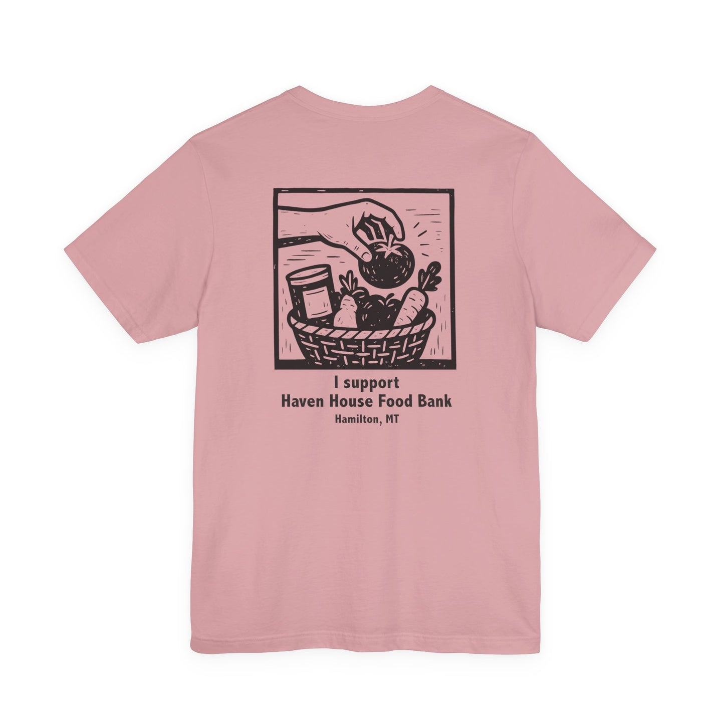 I support Haven House Food Bank – for all who enter, unisex tee
