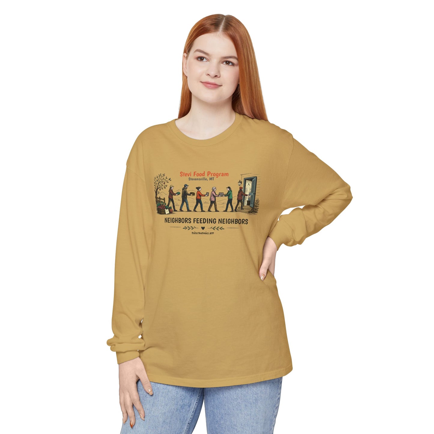 Stevi Food Program, Neighbors Feeding Neighbors - Unisex Long Sleeve