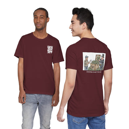 Montana Plan Ballot Box, image on back, unisex tee
