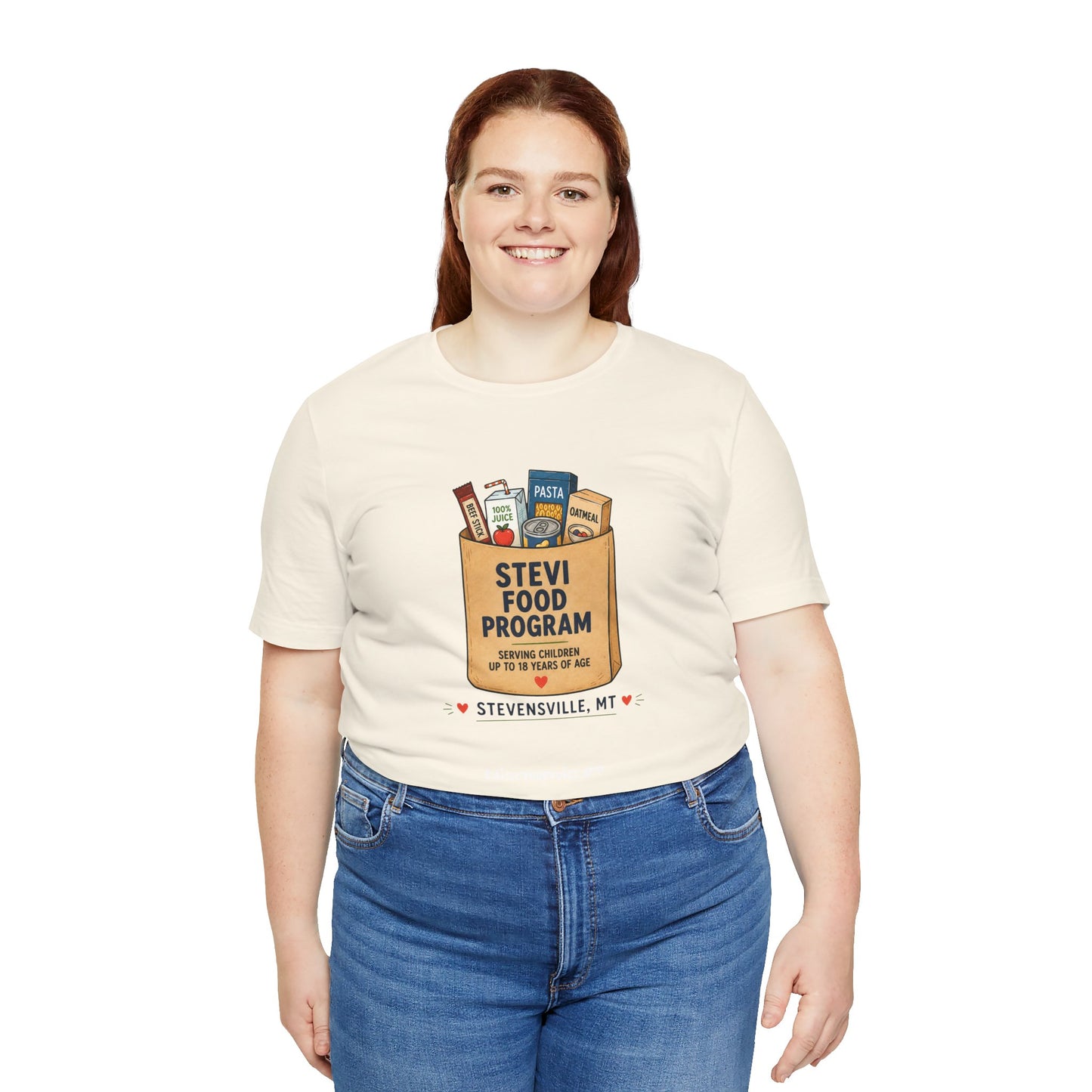 Stevi Food Program Grocery Bag – Unisex Jersey Short Sleeve Tee