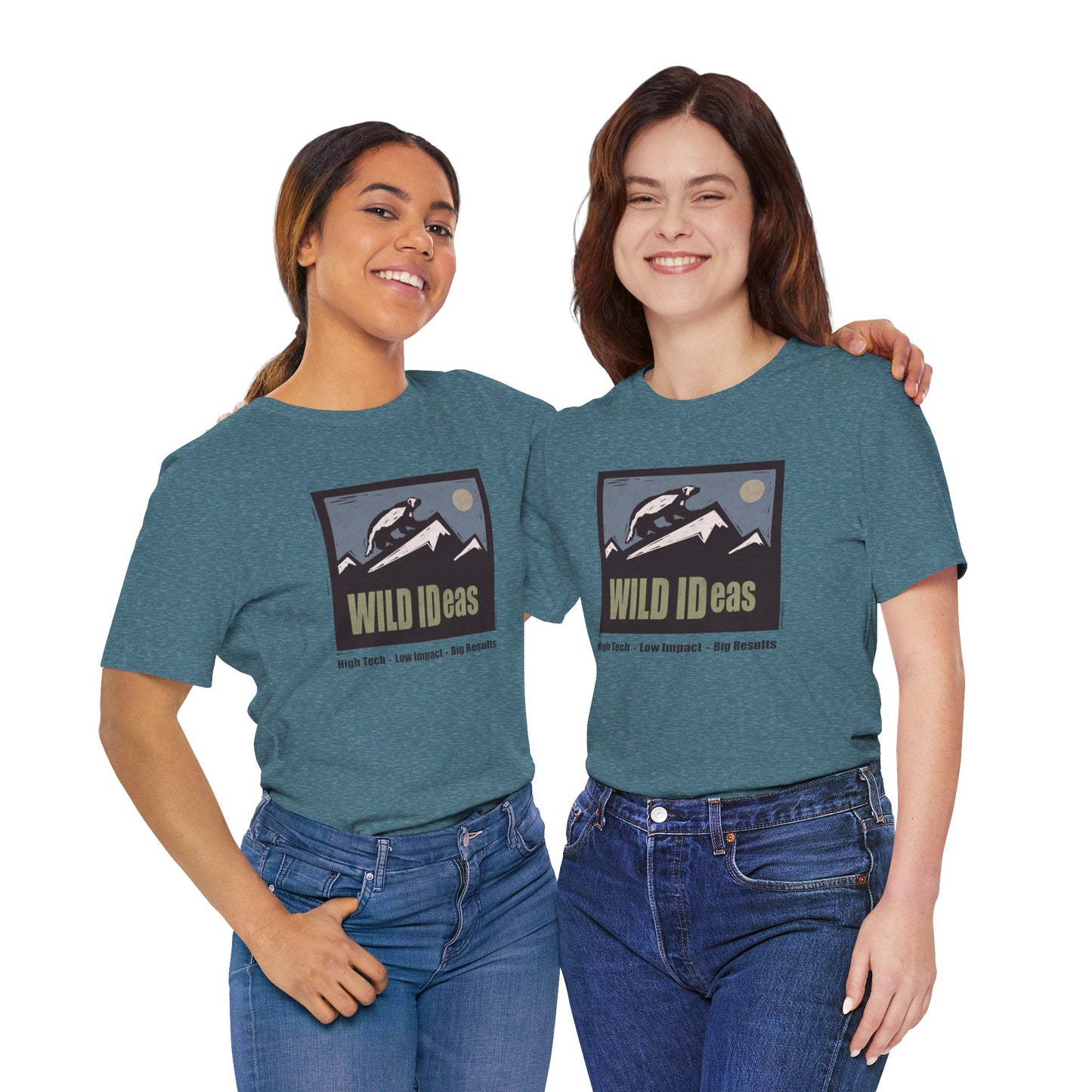 Wild Ideas Mountain Scene, unisex tee.