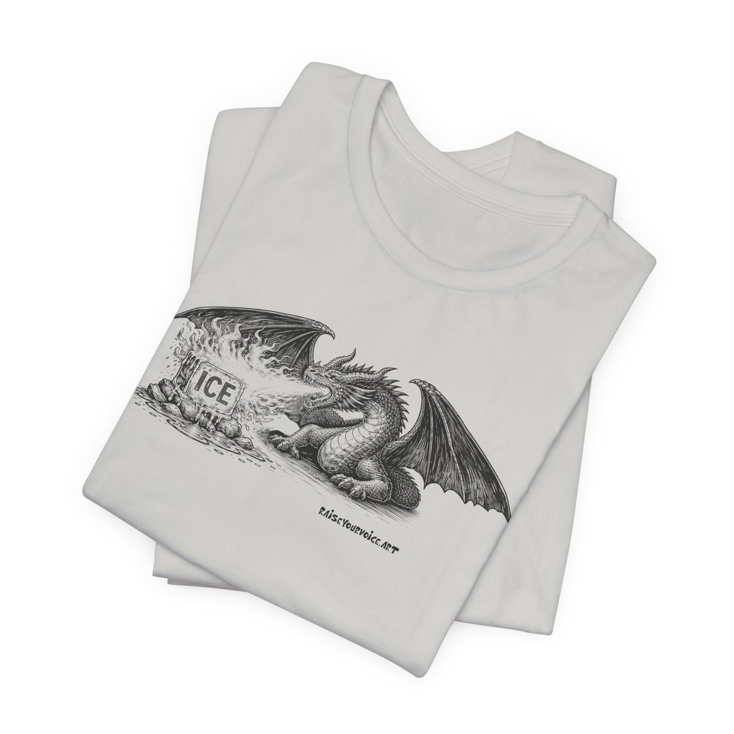 Methods of Resistance: Overwhelming Force – Dragon, unisex tee.