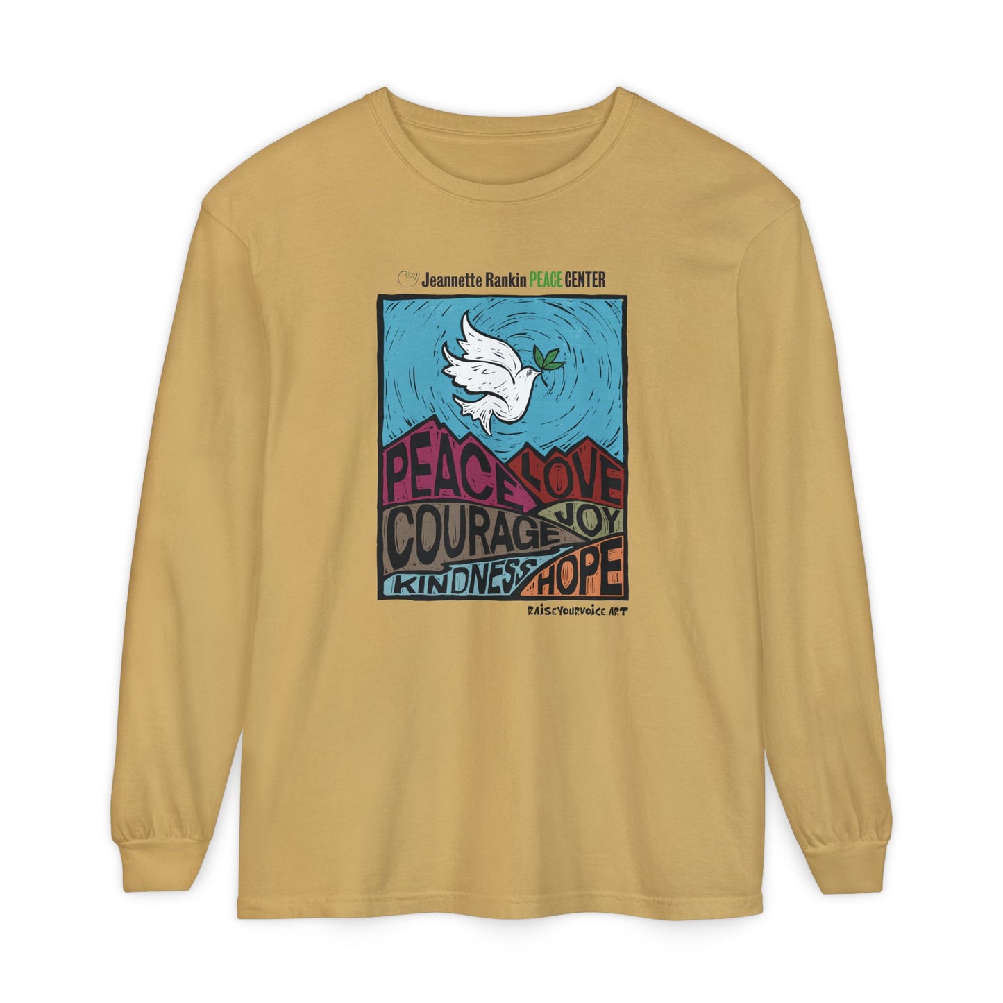 Jeannette Rankin Peace Center Unisex Long Sleeve Tee