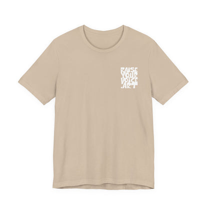 The Montana Plan, Who Do They Work For?, image on the back, Unisex Jersey Short Sleeve Tee