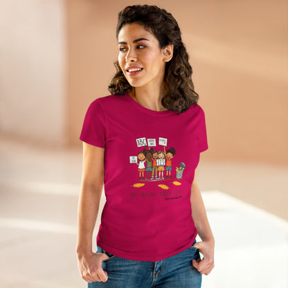 Women’s Activism Cotton Tee - "Don’t Trash Early Childhood Education" pro PBS.