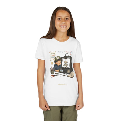 Coding for Kids 3D printing – Youth Short Sleeve Tee