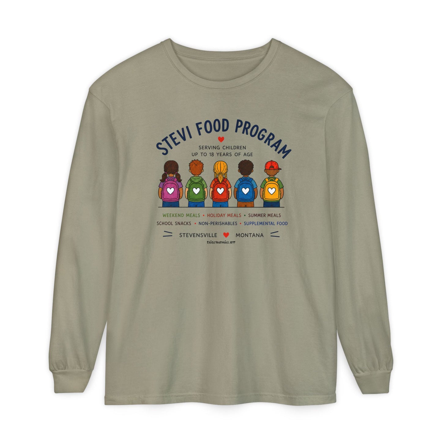 Stevi Food Program Backpacks - Unisex Long Sleeve