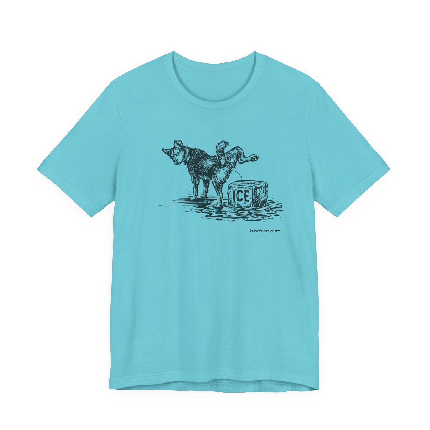 Methods of Resistance: Persistent Pressure, dogs against ice, unisex tee