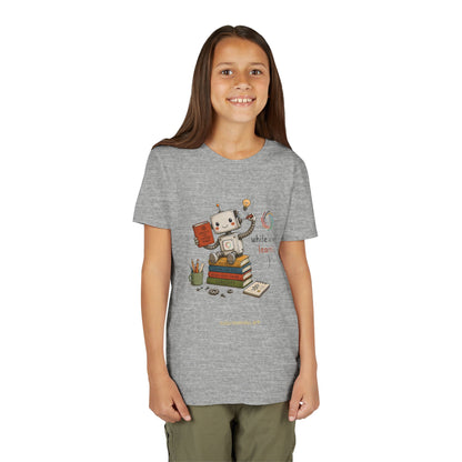 Coding for Kids while (alive) {learn ();} – Youth Short Sleeve Tee