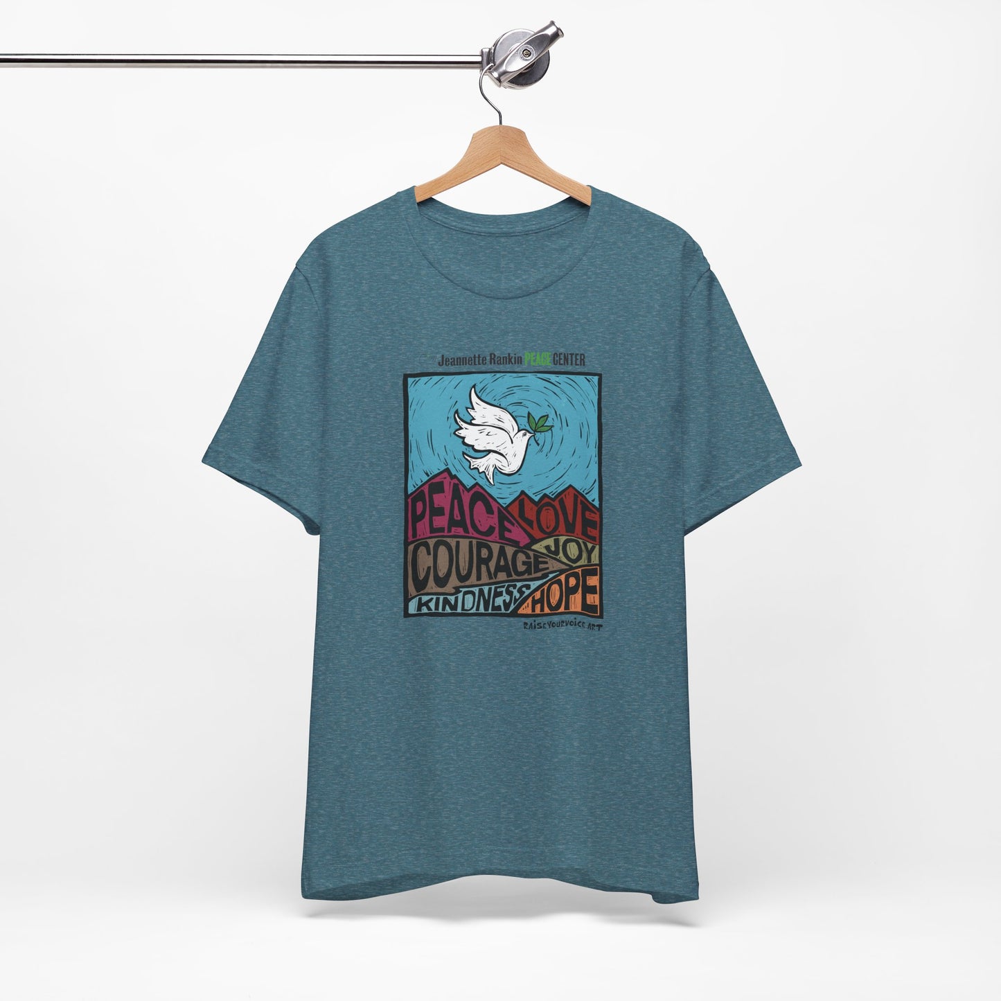 Jeannette Rankin Peace Center Unisex Jersey Short Sleeve Tee