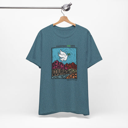 Jeannette Rankin Peace Center Unisex Jersey Short Sleeve Tee