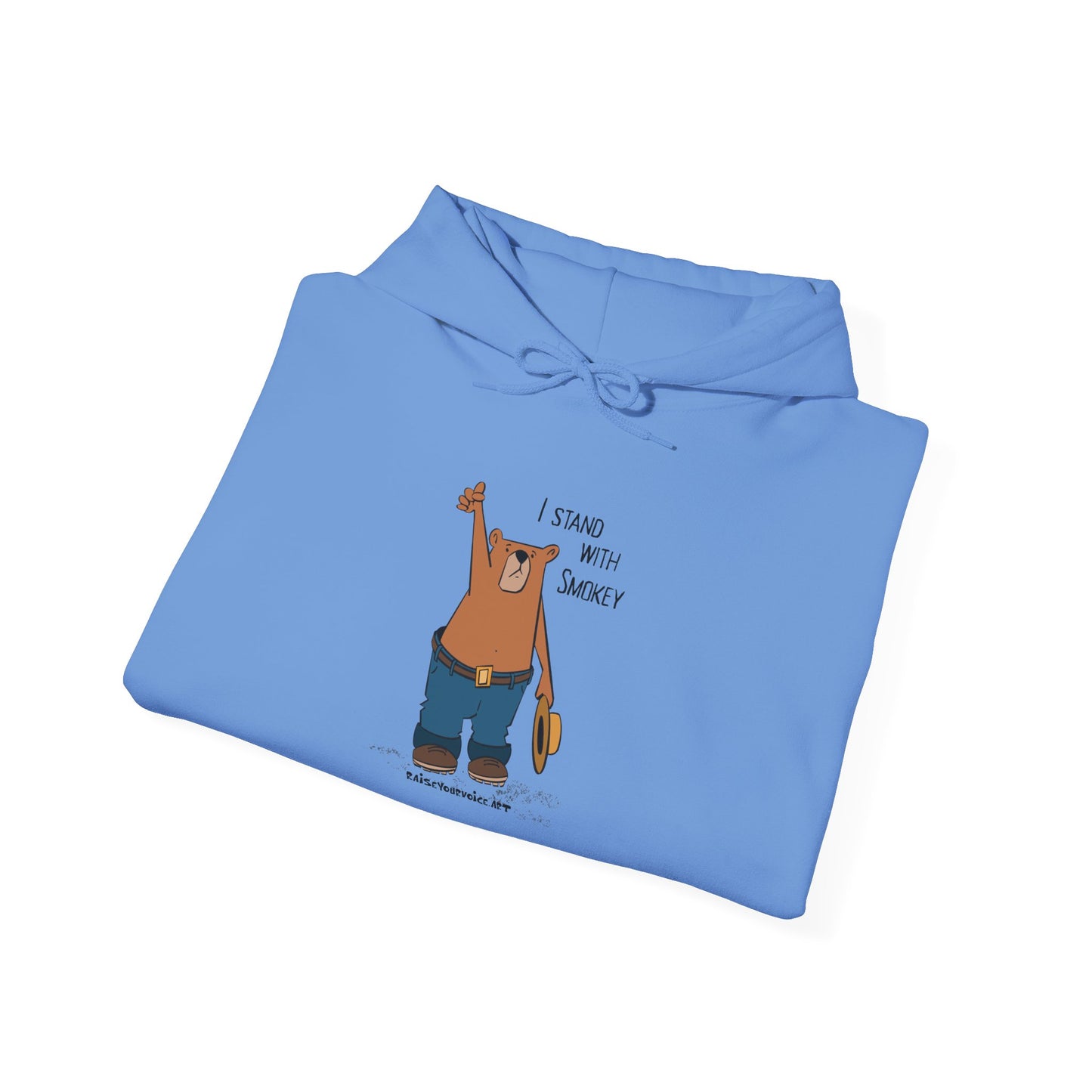 I Stand With Smokey Hoodie - Unisex Heavy Blend™ Sweatshirt for Nature Lovers