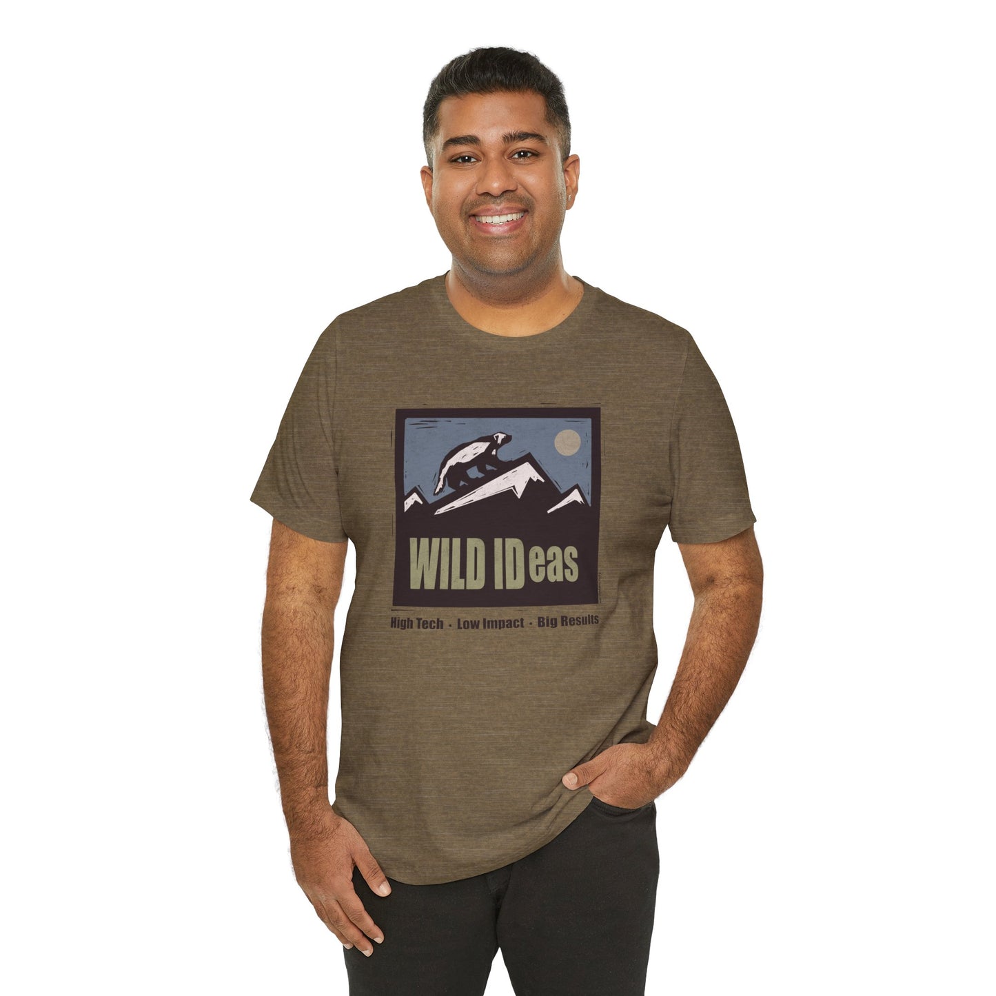 Wild Ideas Mountain Scene, unisex tee.